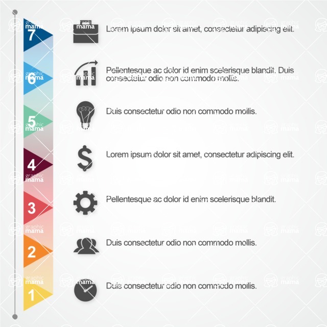 Infographic Templates Collection - Vector, Photoshop, PowerPoint, Google Slides - Vector Infographic Template For Business Reports | Infographic Template Collection